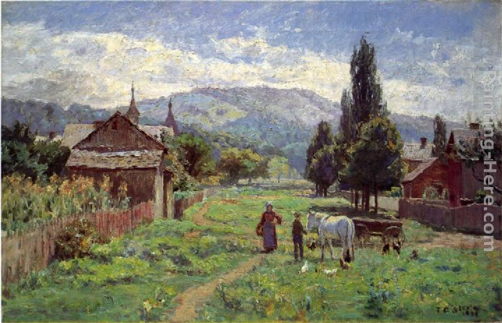 Cumberland Mountains painting - Theodore Clement Steele Cumberland Mountains art painting